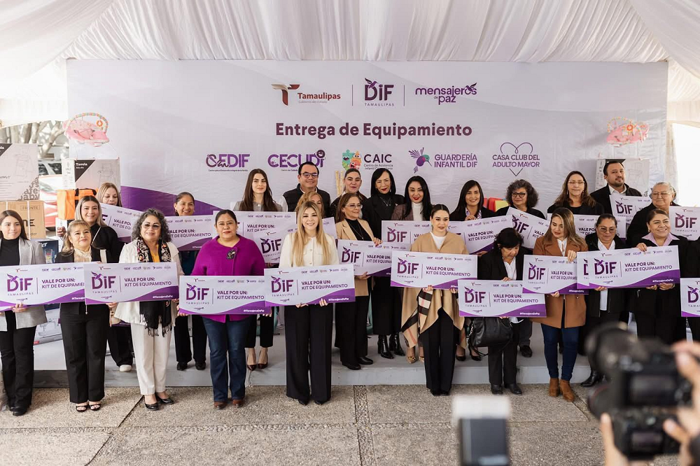 Recibe DIF Matamoros equipamiento para los Centros Asistenciales de Desarrollo Infantil y Talleres CEDIF por parte del Sistema DIF Estatal